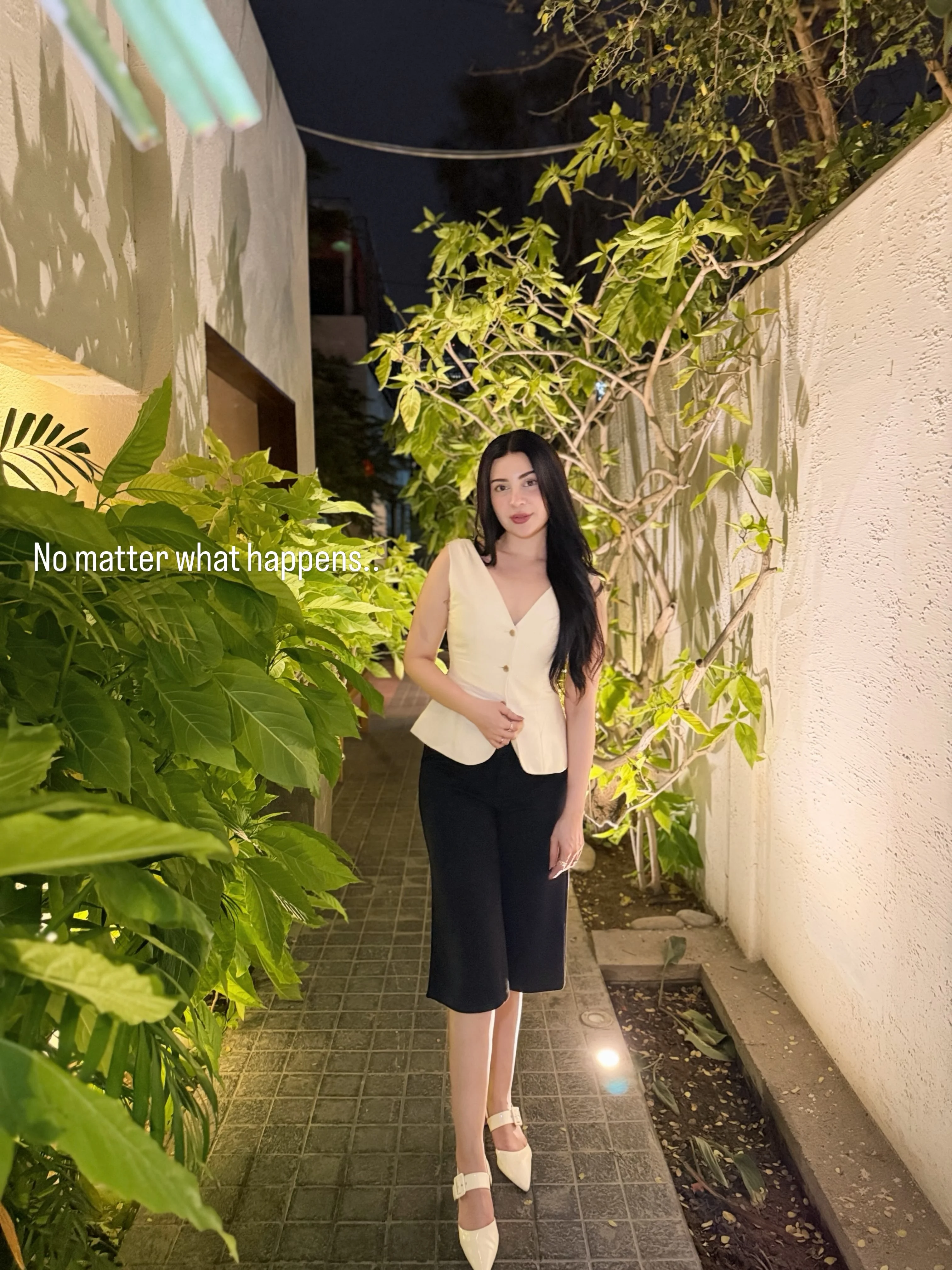 Neha Khan in an off-duty fashion photograph